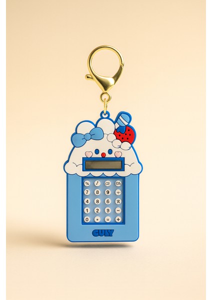 Mavi Gully Hesap Makineli Anahtarlık – Çanta Süsü – Seçenekli Modeller