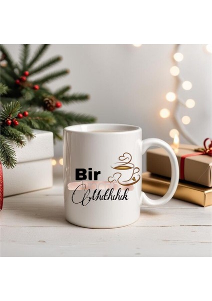 Bir Fincan Mutluluk Yazılı Kupa Bardak fiyatları