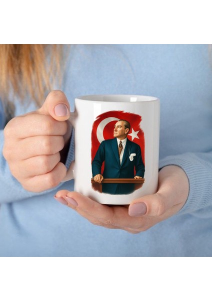10 Kasım Atatürk Baskılı Kupa Bardak