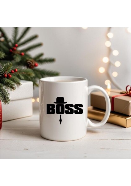 Boss Kupa Bardak Patron Kupa Bardak Isme Özel Boss Kupa