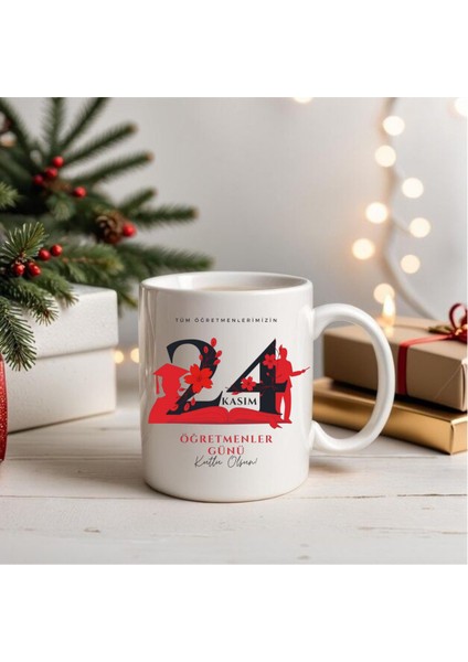 24 Kasım Öğretmenler Günü Özel Kupa Bardak Isim Yazılabilir