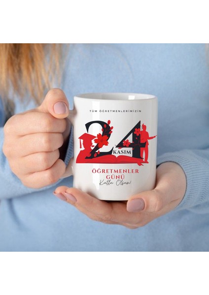 24 Kasım Öğretmenler Günü Özel Kupa Bardak Isim Yazılabilir fiyatları