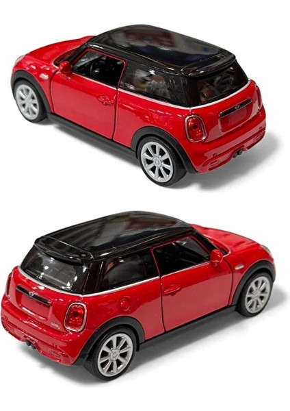 1:18 Ölçek Koleksiyonluk Metal Oyuncak Araba 12 cm - Mini Cooper Spor Model Açılabilir Kapılı fırsatları