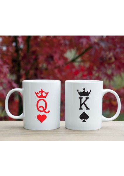 Sevgili Kupaları Çift Kupaları 2'li Set Tatlı Kupalar Beyaz Kupa Sevgiliye Hediye Bardak