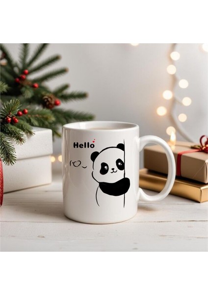 Panda Baskılı Kupa Bardak