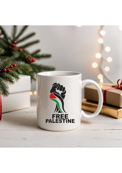 Filistin Bayraklı Kupa Bardak Özgürlük ve Dayanışma Kupa