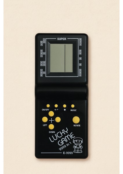 Siyah Retro Elektronik Oyun – Mini Ateri – 9999 Oyunlu