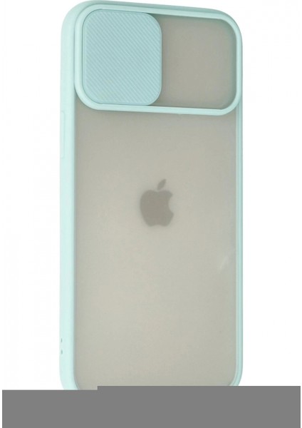 iPhone 12 Pro Max Kılıf Palm Buzlu Kamera Sürgülü Silikon - Turkuaz modelleri