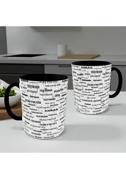 Öğretmenler Günü Hediyesi Kupa Bardak Öğretmenim Yazılı Tasarım Kadın Erkek Öğretmen Için
