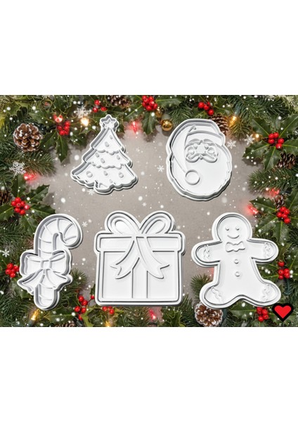 Yeniyıl Kurabiye Kalıbı Seti: Yılbaşı Özel Lezzetler Için! modelleri