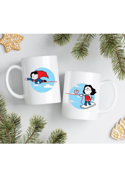 Sevgili Kupası Ikili Set | Romantik Hediyelik Kupa Bardak | Sevgililer Günü Hediyesi