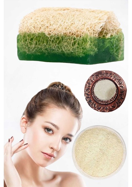 3'lü Gözenek Temizleme Sivilce Leke Akne Ölü Deri Peeling Ruşur Taşı Masaj Etkili Aloe Vera Sabun