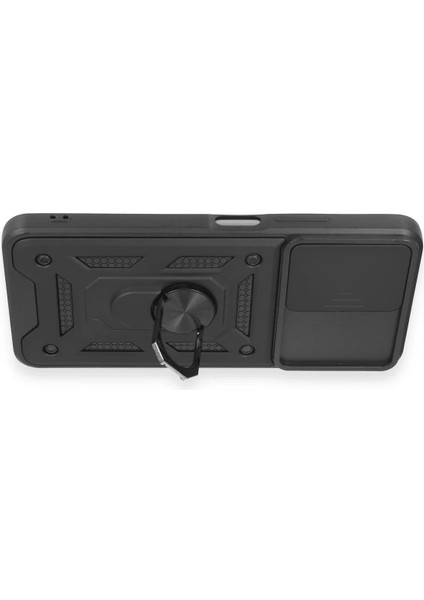 Xiaomi Redmi Note 12 5g Kılıf Pars Lens Yüzüklü Silikon - Siyah modelleri