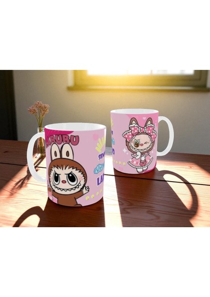 Labubu Kupa Bardak Labubu Renkli Hediye Kupa Bardak Labubu Mug