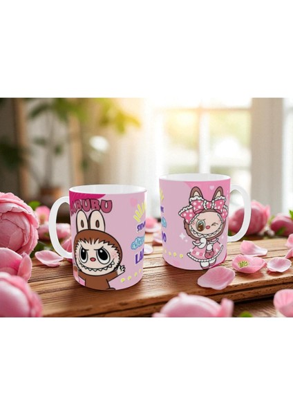 Labubu Kupa Bardak Labubu Renkli Hediye Kupa Bardak Labubu Mug fiyatları