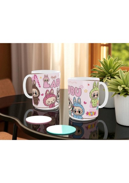 Labubu Kupa Bardak Labubu Renkli Hediye Kupa Bardak Labubu Mug