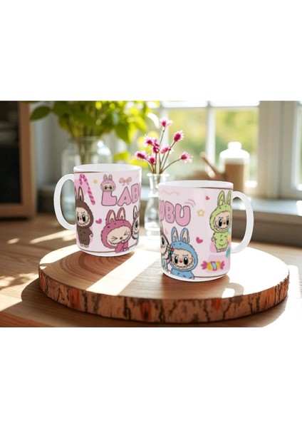 Labubu Kupa Bardak Labubu Renkli Hediye Kupa Bardak Labubu Mug fiyatları