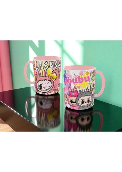 Labubu Kupa Bardak Labubu Renkli Hediye Kupa Bardak Labubu Mug