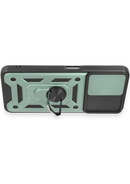 Xiaomi Redmi Note 12 5g Kılıf Pars Lens Yüzüklü Silikon - Yeşil modelleri