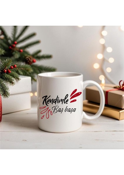 Kendimle Baş Başa Kupa Bardak Hediye Kupa Bardak