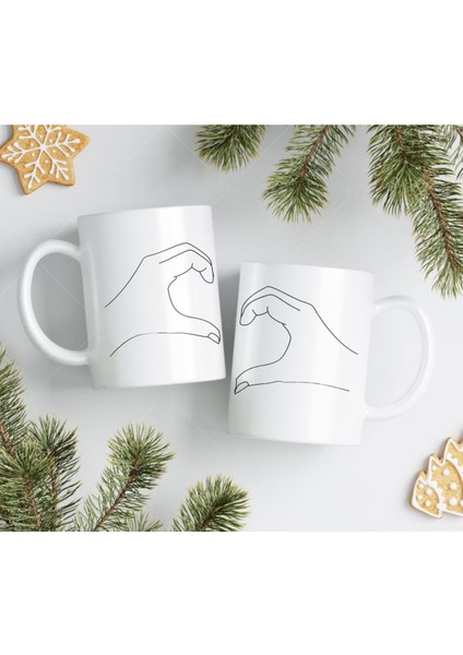 Sevgili Kupası Ikili Set | Romantik Hediyelik Kupa Bardak | Sevgililer Günü Hediyesi