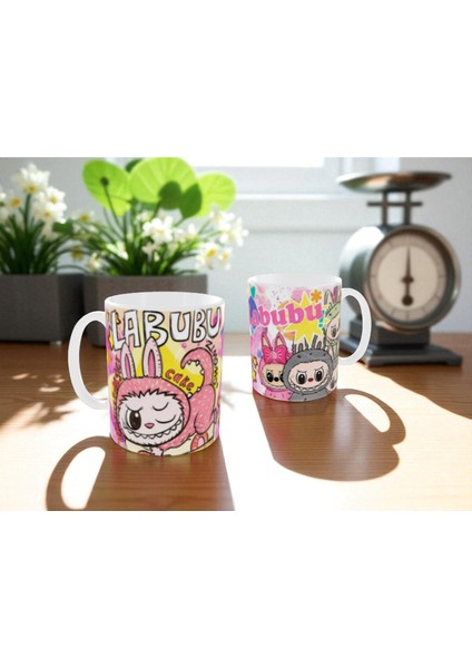 Labubu Kupa Bardak Labubu Renkli Hediye Kupa Bardak Labubu Mug fiyatları