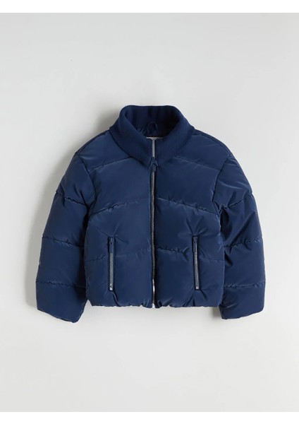 Lcw Kids Lacivert Dik Yaka Kız Çocuk Şişme Mont fırsatları