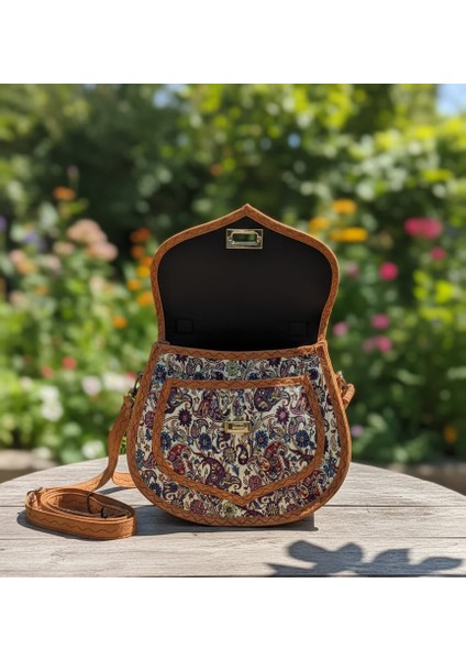 Otantik Mozaik Desen Kadife Kapak Kadın Çantası fiyatları