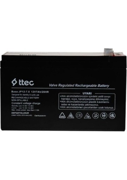 Umut Bilişim Teknolojileri _ Aküdür Akü 12V 7AH Akü 12 Volt 7 Amper Akü Pilsan Uyumlu Oyuncak Araba Jeep Akülü Araba Aküsü Pili Battery