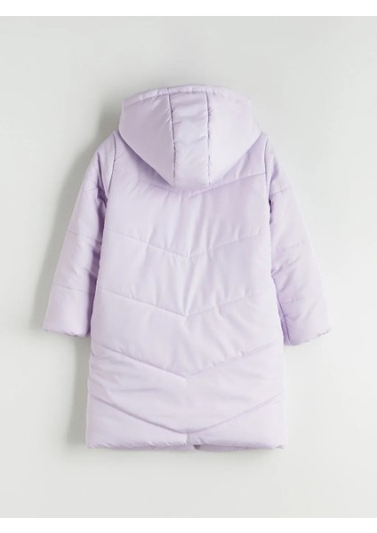 Lcw Eco Lila Kapüşonlu Kız Çocuk Mont fırsatları