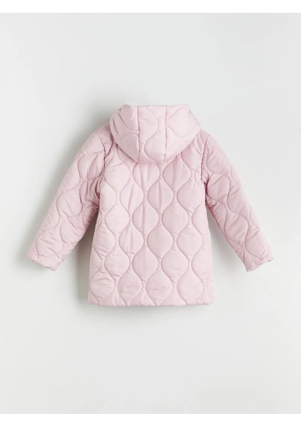 Lcw Eco Pembe Kapüşonlu Kapitone Desenli Kız Çocuk Mont fiyatları