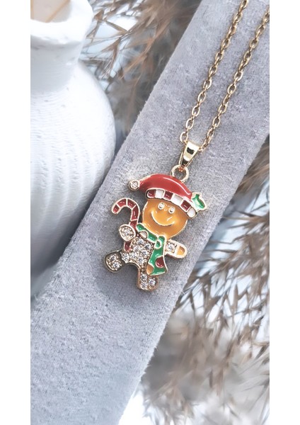 Kurabiye Adam Çelik Kolye