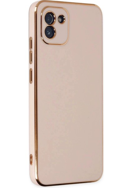 Samsung Galaxy A03 Kılıf Volet Silikon - Pembe