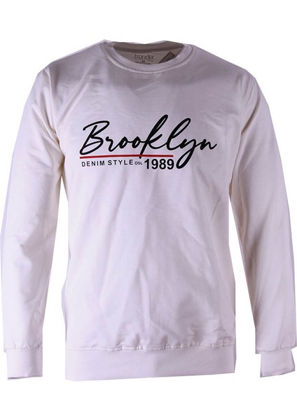 2 Ip Ekru Erkek Sweatshirt Brooklyn 0 Yaka