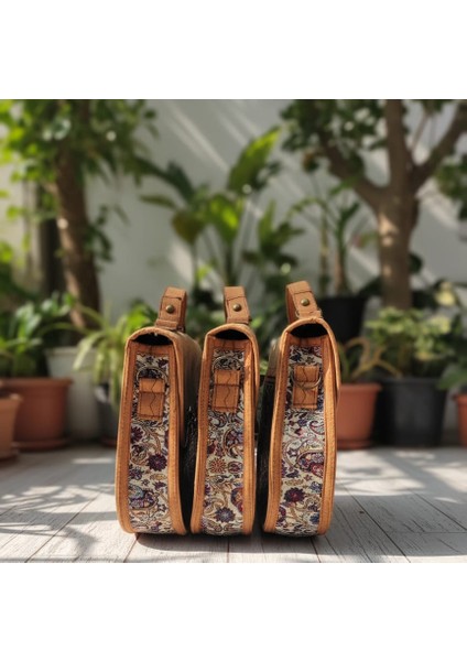 Otantik Mozaik Desen Kadife Kapak Kadın Çantası fırsatları