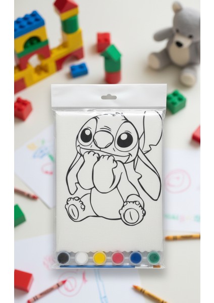 2 Adet Boyanabilir Beslenme Örtüsü – Yıkanabilir Keçe Kumaş – Toplamda 2x4 Karakter – 1 Boya & 1 Fırça Dahil