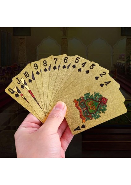 Lasvegas Gold Baskılı Pvc Oyun Kartı Su Geçirmez, Esnek, Çizilmez 54’lü Deste fiyatları