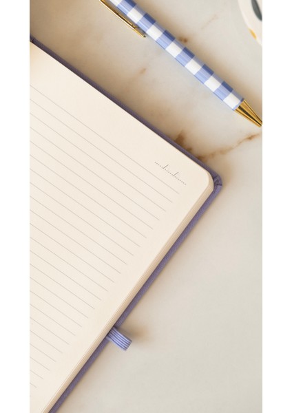 Isim Yazılabilir Çizgili Defter - Mavi, Suni Deri Kaplamalı Defter, Tarihsiz Ajanda, Anı Defteri fırsatları