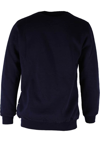 0 Yaka 3 Ip Indigo Erkek Sweatshirt Country Baskı modelleri