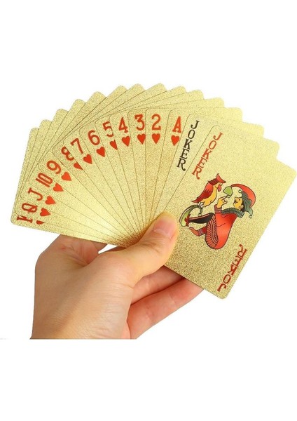 Gold Dolar Baskılı Pvc Oyun Kartı Su Geçirmez, Esnek, Çizilmez 54’lü Deste modelleri