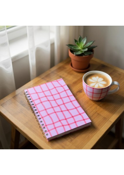 Isim Yazılabilir A5 Kareli Spiralli Defter | El Yapımı, 96 Yaprak, Ivory Kâğıt - Pinko modelleri