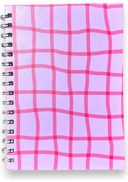 Isim Yazılabilir A5 Kareli Spiralli Defter | El Yapımı, 96 Yaprak, Ivory Kâğıt - Pinko indirimleri