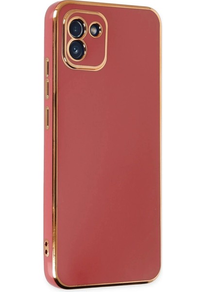 Samsung Galaxy A03 Kılıf Volet Silikon - Kırmızı