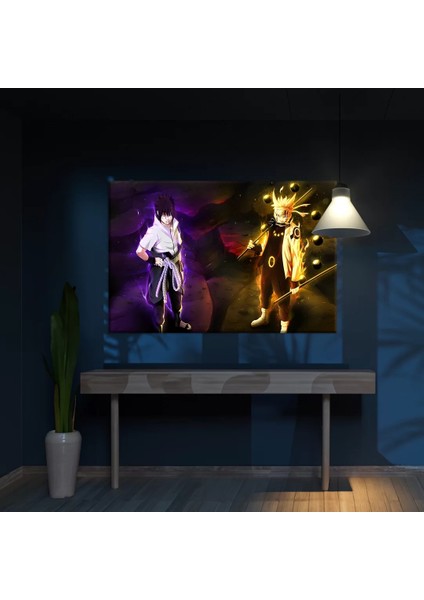 Naruto ve Sasuke Kanvas Tablo