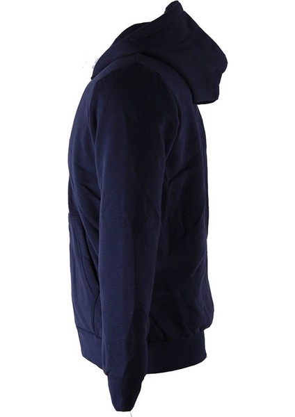 Kapüşonlu Tam Fermuarlı 3 Iplik Indigo Erkek Sweatshirt 5466-1 fiyatları