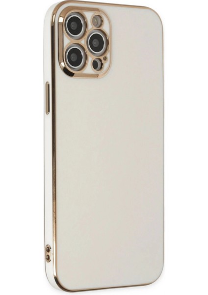 iPhone 12 Pro Kılıf Volet Silikon - Beyaz