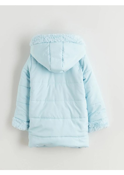 Lcw Eco Mavi Kapüşonlu Kız Çocuk Mont fırsatları