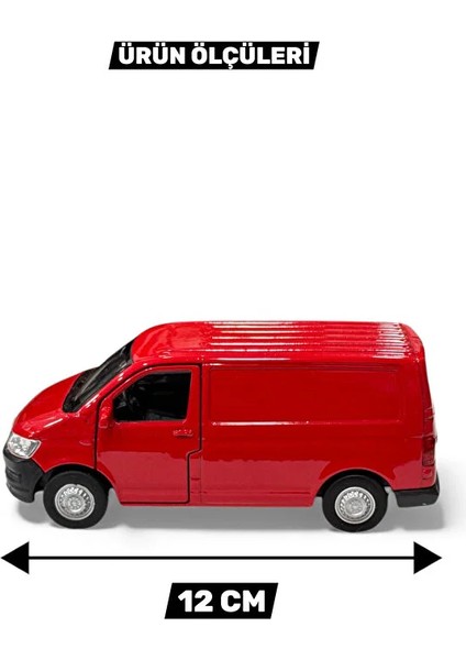 1:18 Ölçek Koleksiyonluk Metal Oyuncak Araba 12 cm - Volkswagen Model Açılabilir Kapılı Transporter fırsatları