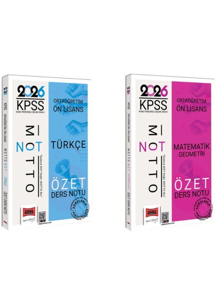 Yargı 2026 KPSS Ortaöğretim Ön Lisans Motto Serisi Genele Yetenek