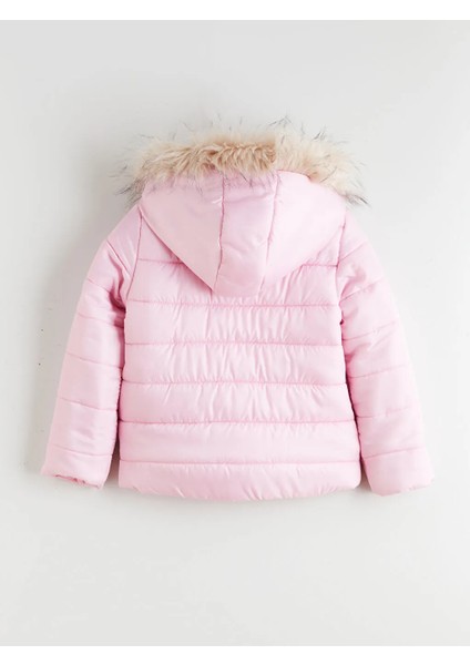 Lcw Eco Pembe Kapüşonlu Kız Çocuk Şişme Mont fırsatları